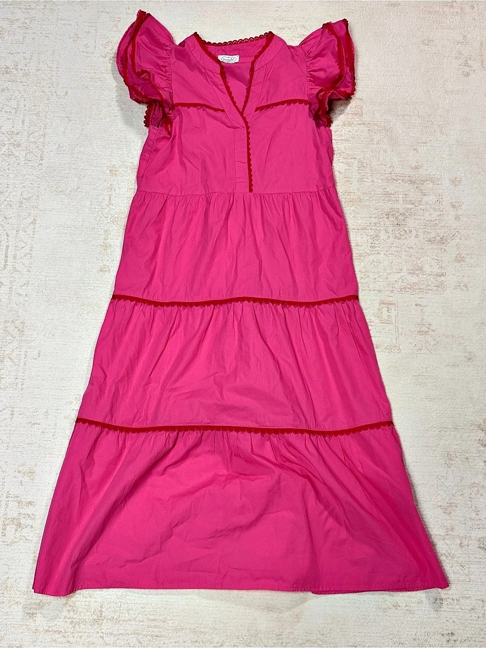 Mud Pie Pink Maxi Dress Size XS